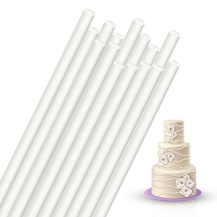 Buy Plastic White Cake Pillars 6 Inch Online Indiat at Best Price